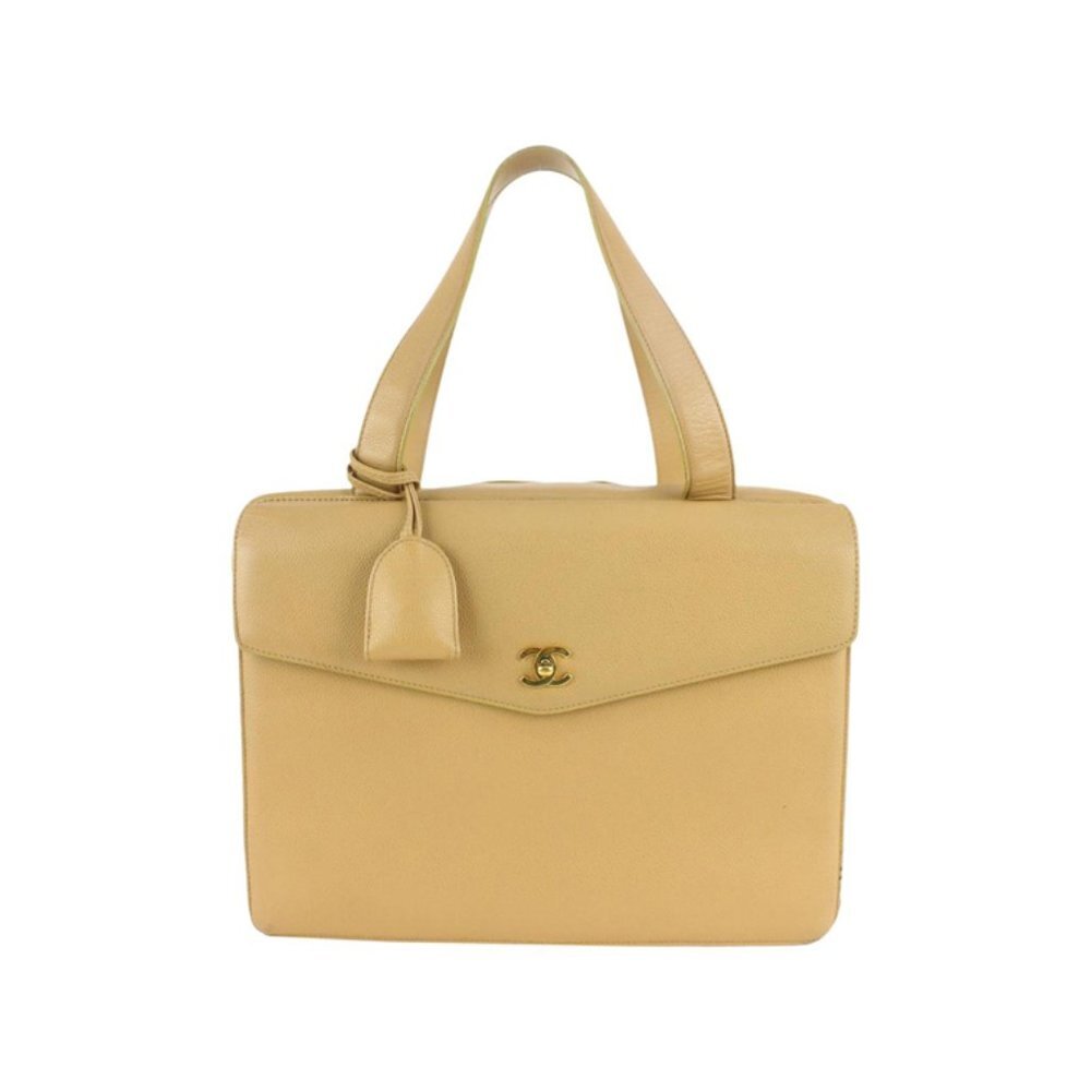 Chanel Beige Caviar Vanity Tote Bag GHW 115c11